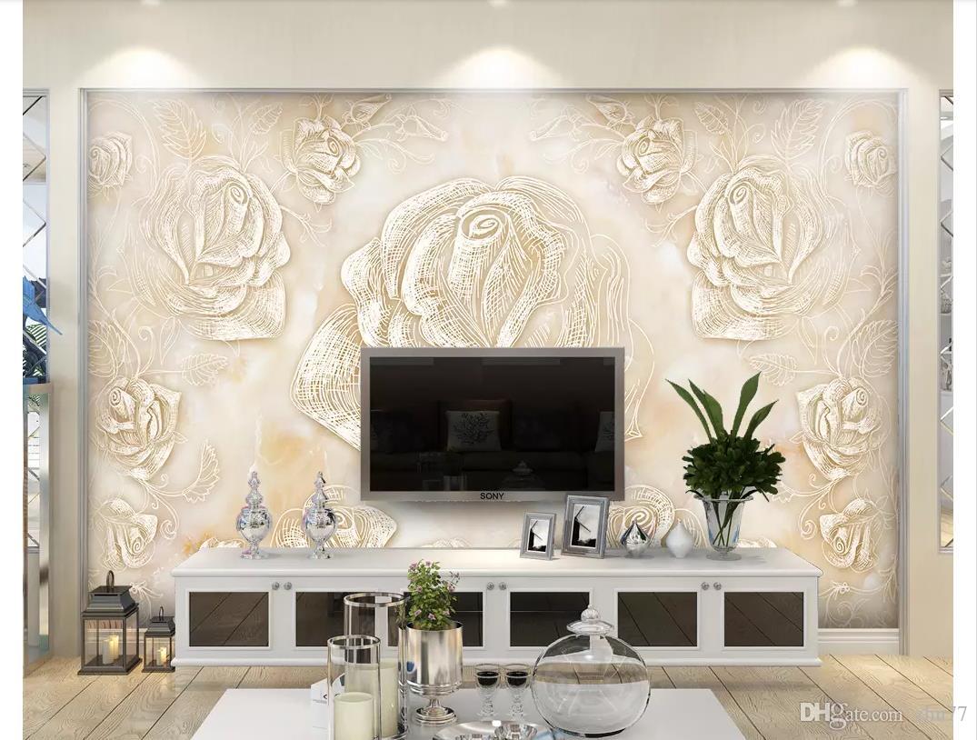 کاغذ دیواری گل کرمی - HD Wallpaper 