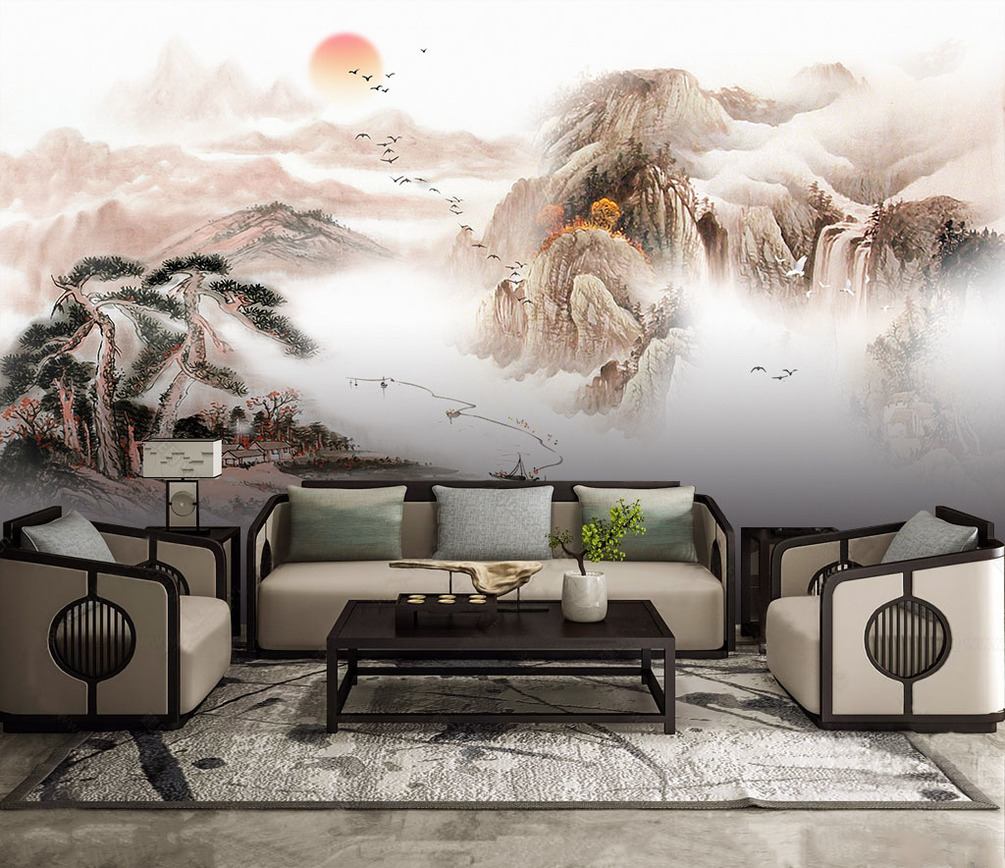 Wall Mural Wallpaper, Living Room And Room - HD Wallpaper 