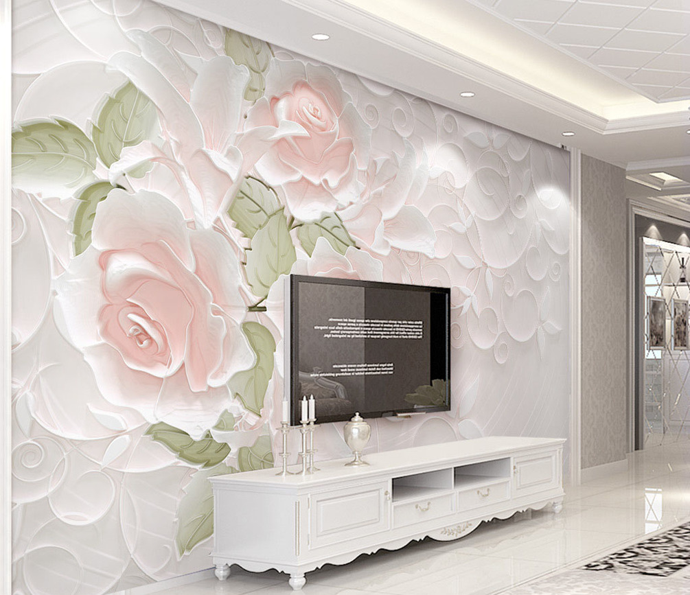 Wall Mural Wallpaper, Wall And Room - Fiber Design For Tv Wall - HD Wallpaper 