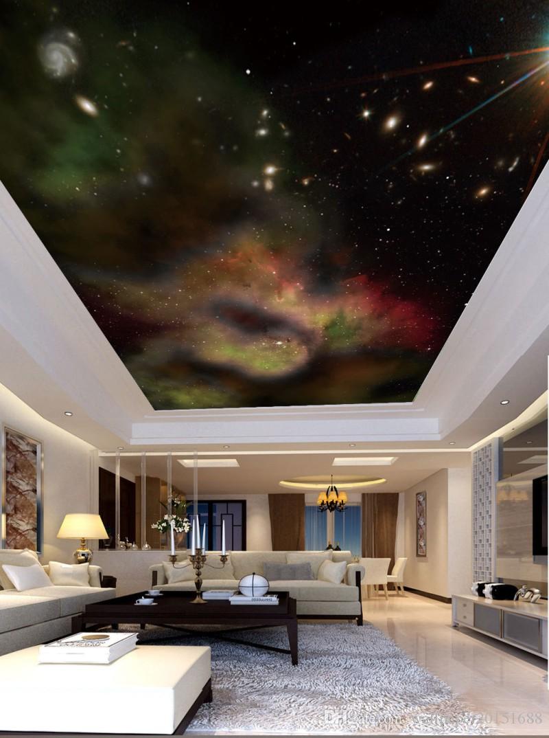 Living Room Ceiling Painting - HD Wallpaper 