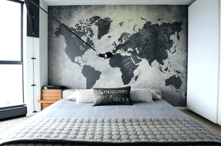 Cool Bedroom Wall Murals Image Of Cool Wall Murals - Small Industrial Bedroom Design - HD Wallpaper 