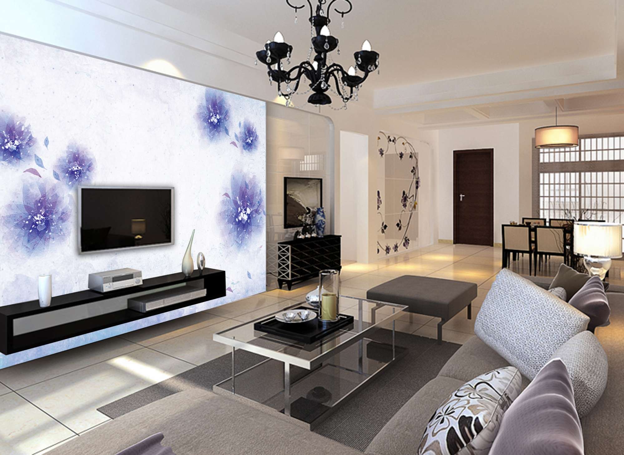 Customise Wallpaper Photos, Warje, Pune - Tv Wall Design Stickers - HD Wallpaper 