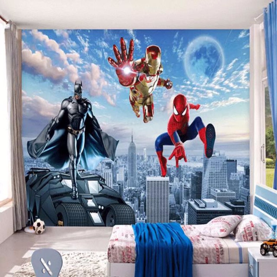 Batman Spiderman Iron Man - HD Wallpaper 