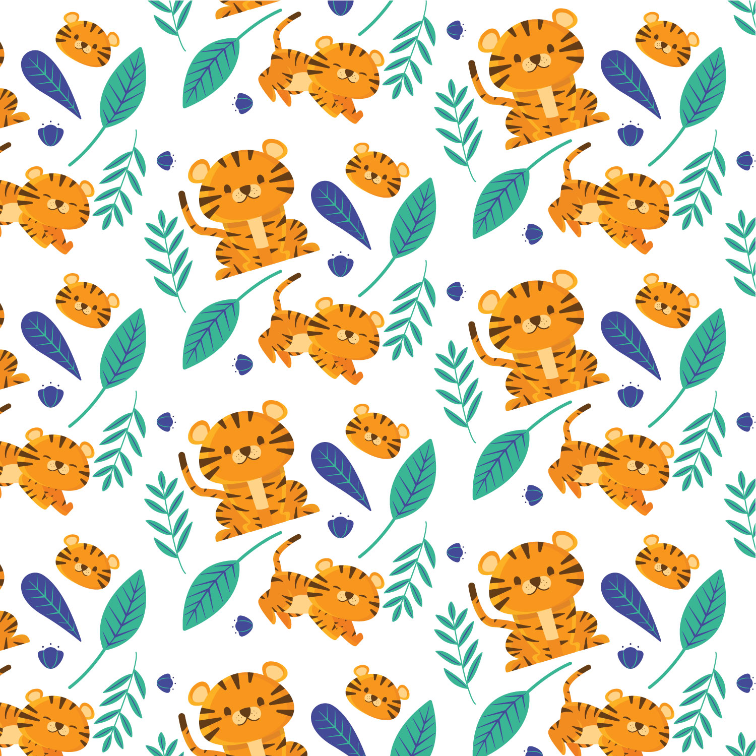 Tiger Pattern - HD Wallpaper 