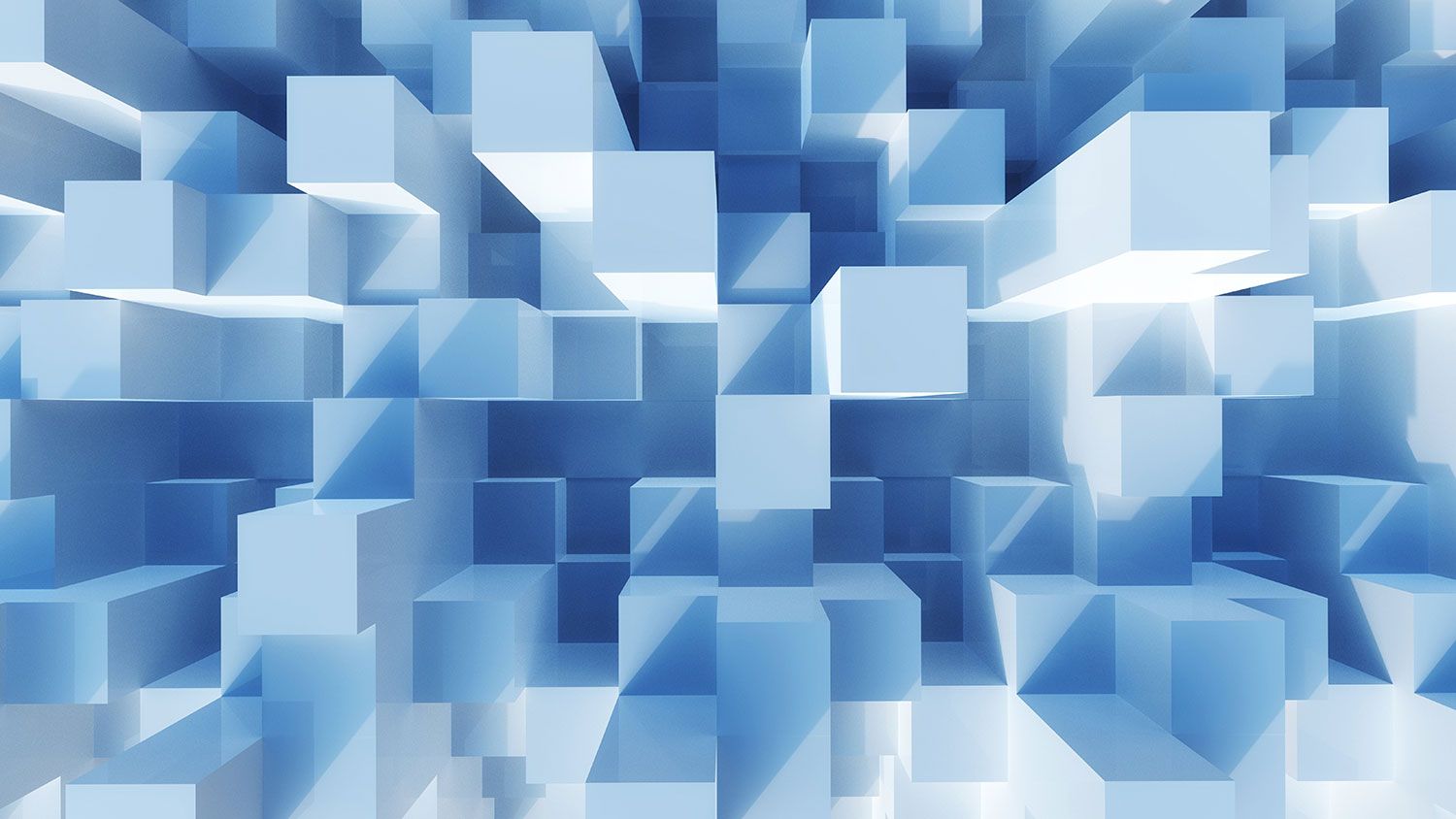 Cubes Wallpaper Blue - 1500x844 Wallpaper - teahub.io