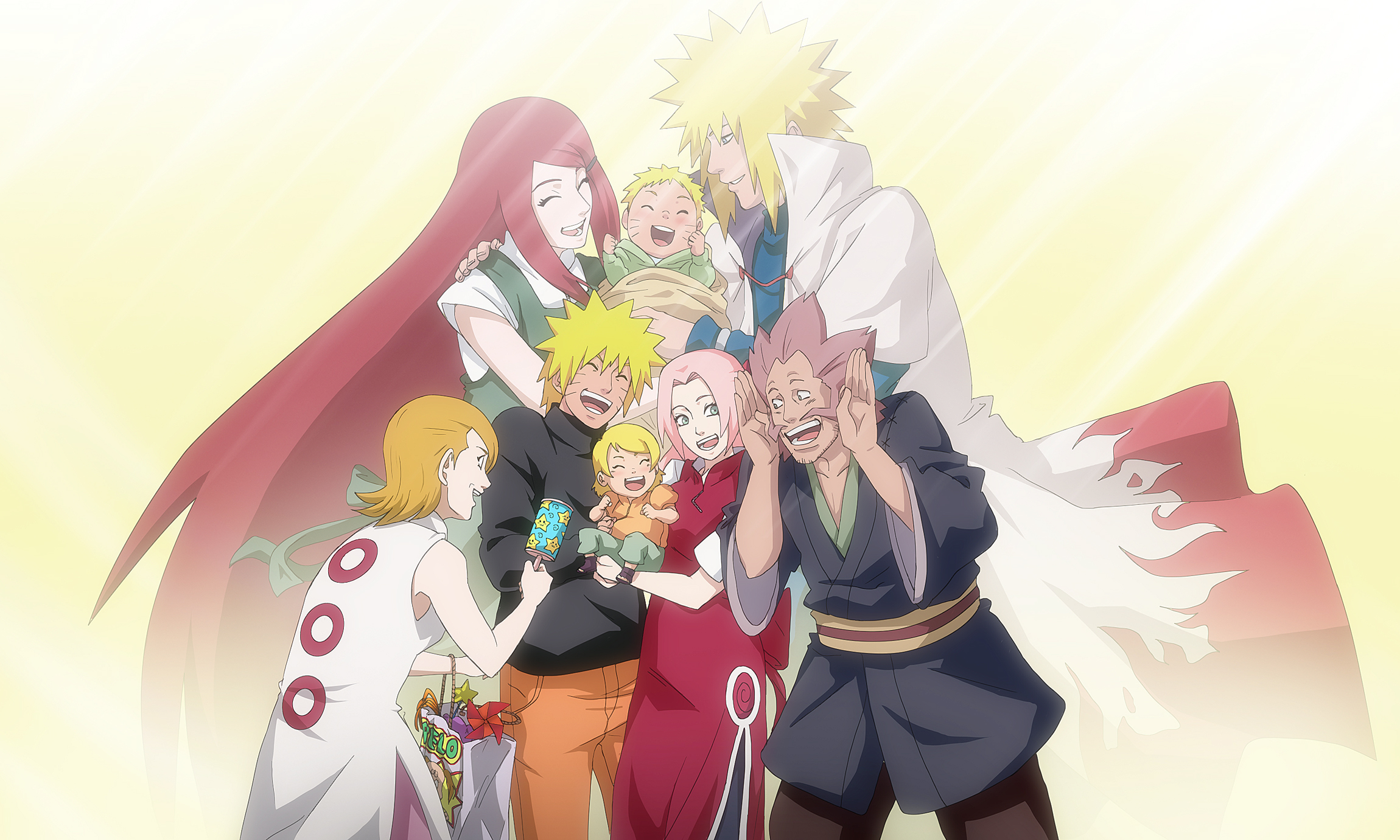 Naruto And Sakura Family - HD Wallpaper 