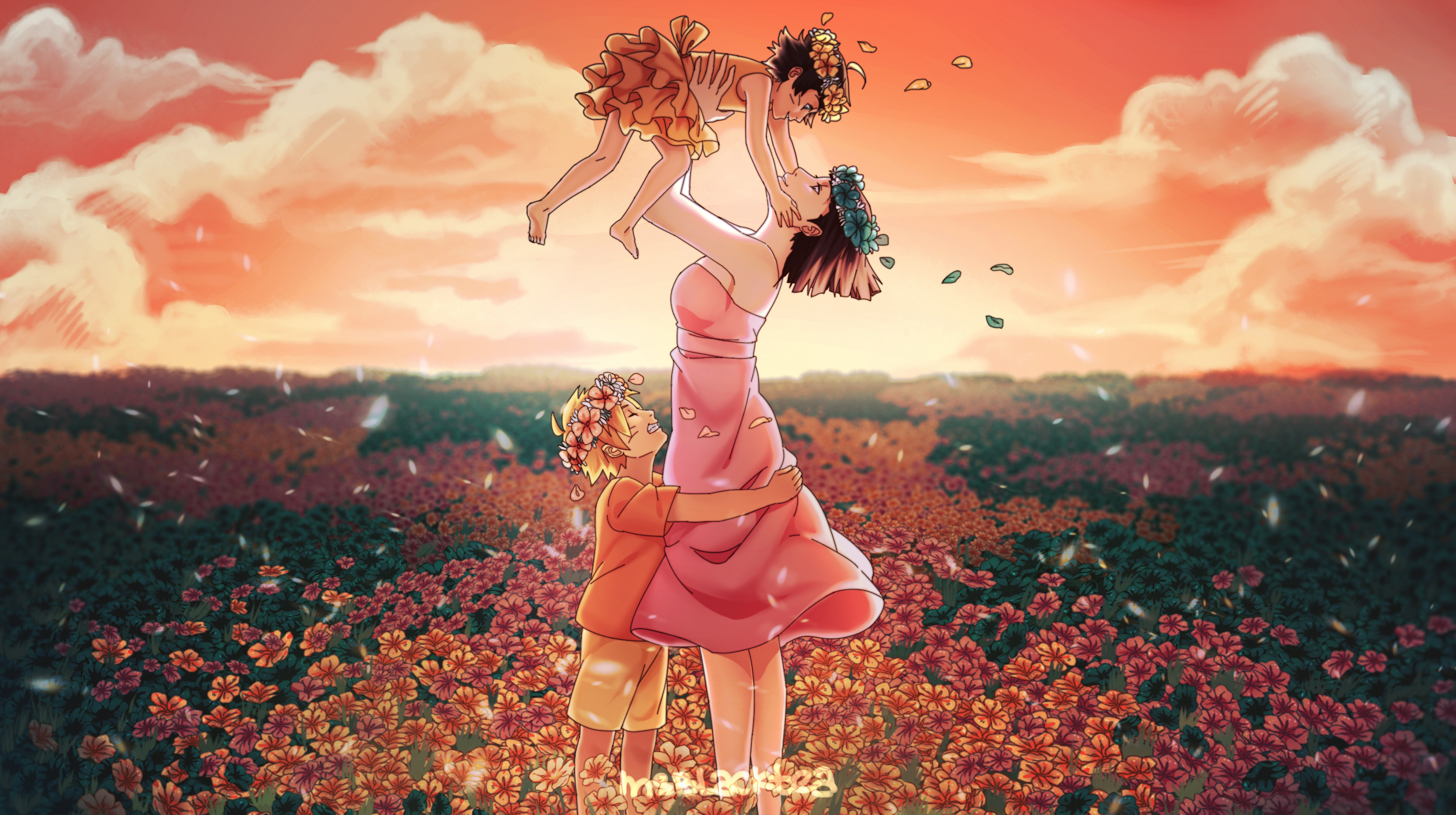 Hinata Boruto E Himawari 3000x1679 Wallpaper Teahub Io
