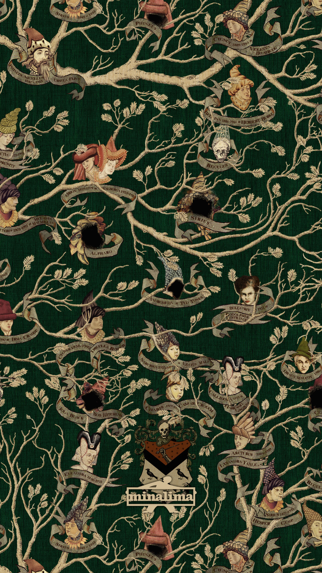 Black Family Tapestry Phone Wallpaper - Black Family Tree - HD Wallpaper 