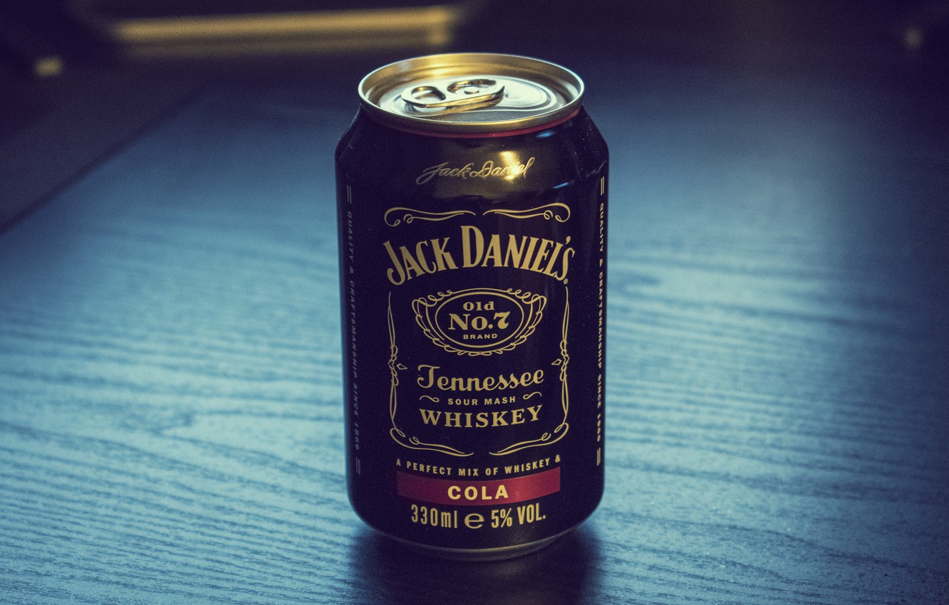 Photo Wallpaper Drinks, Whiskey, Cola, Jack Daniel - Jack Daniels - HD Wallpaper 