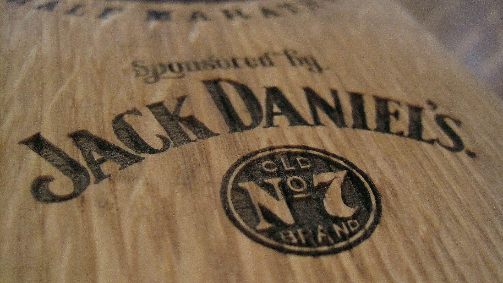 Wallpaper Jack Daniels Whiskey Wood Logo - Jack Daniels Loho - HD Wallpaper 