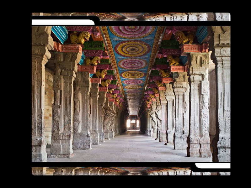 Royal Palace Lobby - Madurai Meenakshi Temple Inside - HD Wallpaper 