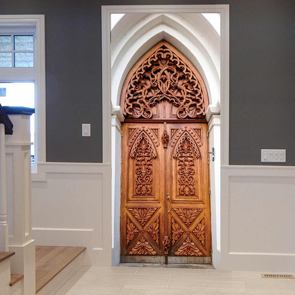 Islamic Wooden Door Design - HD Wallpaper 