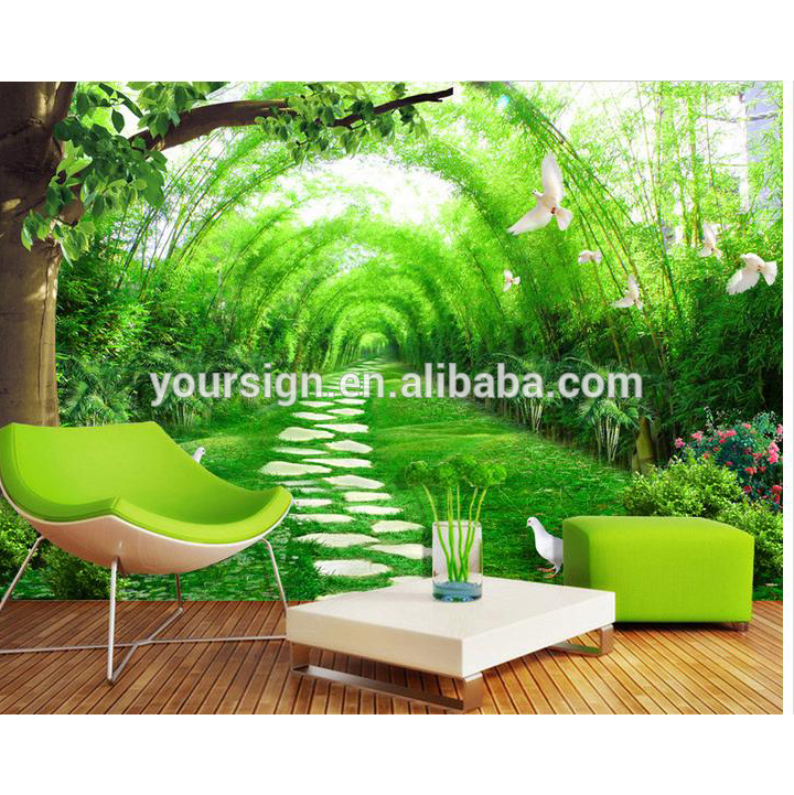 Nature Scenery Wallpaper Pvc 3d Wall Murals For Home - 3d Wallpapers For  Patio Wall - 720x721 Wallpaper 