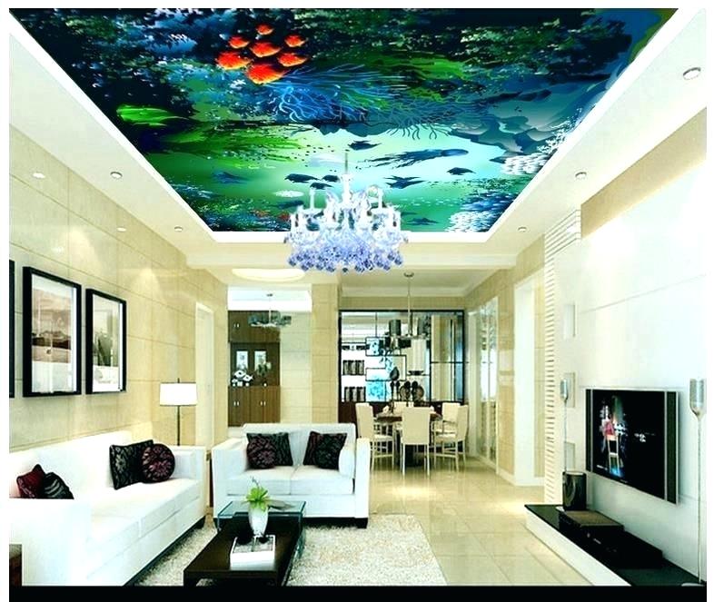Ceiling Murals Ceiling Wallpaper Custom Photo Wallpaper - Green Grass On Ceiling - HD Wallpaper 