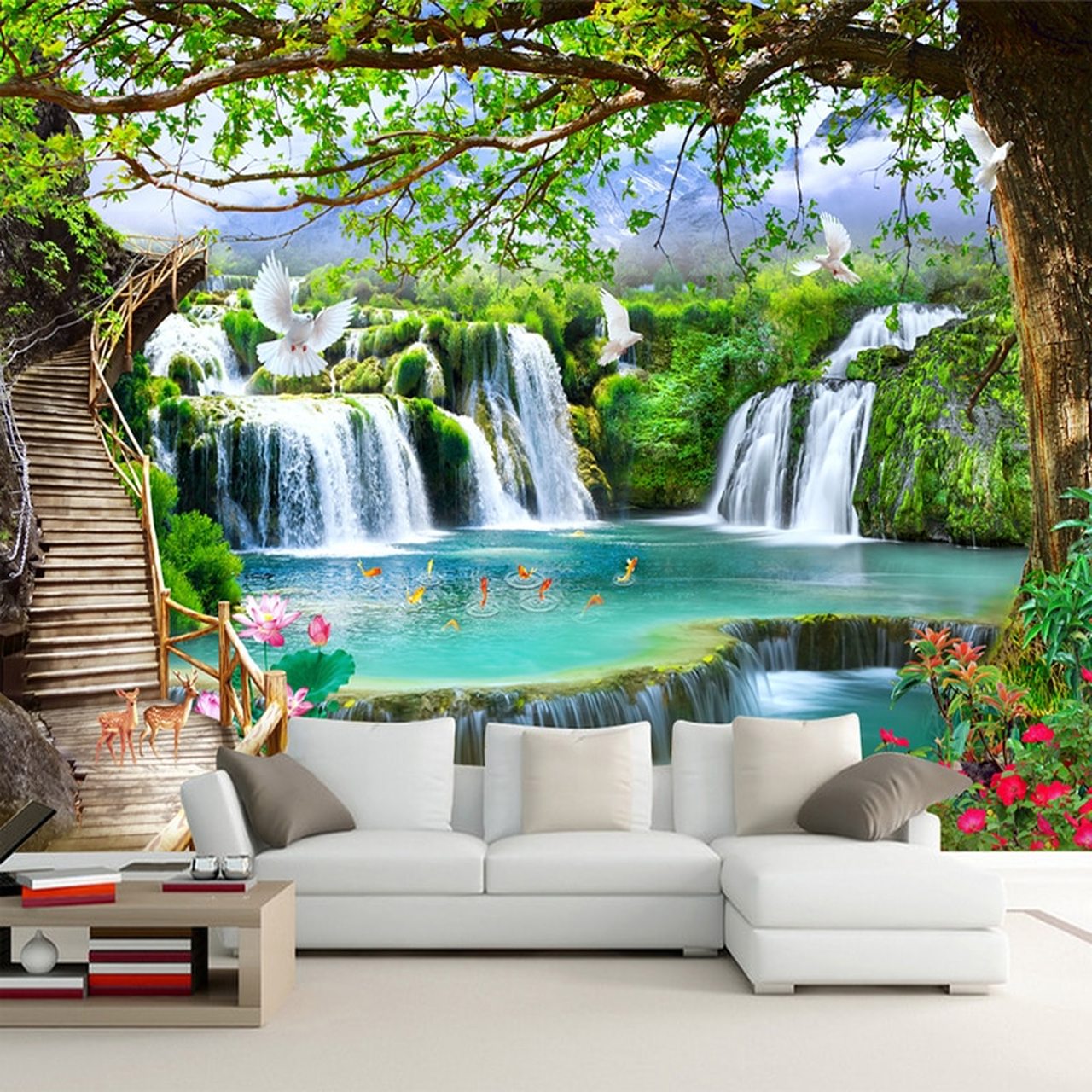 Landscape 3d Wall Painting - HD Wallpaper 