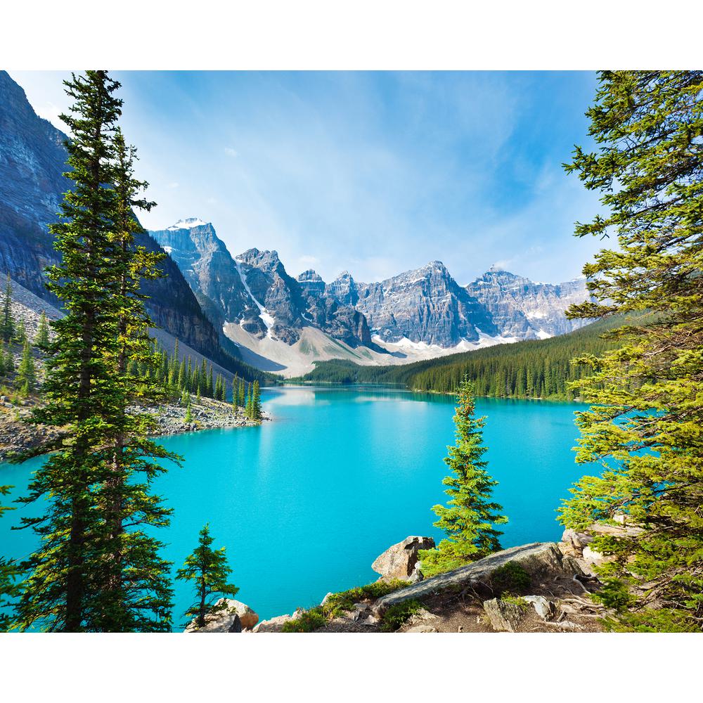 Mountain Lake Wall Mural - HD Wallpaper 