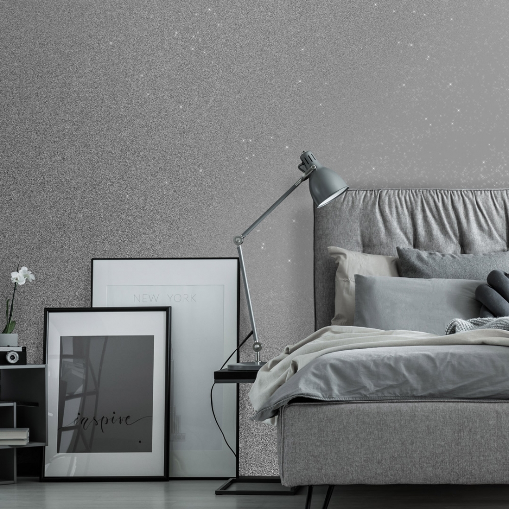 Grey And White Bedroom - HD Wallpaper 