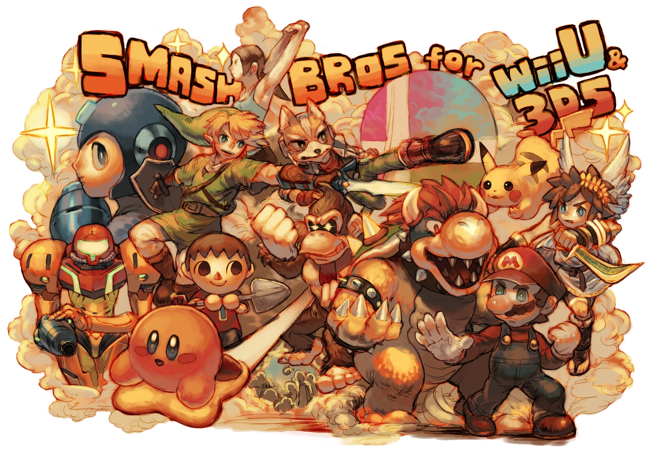 Super Smash Bros Wii U Fanart - HD Wallpaper 