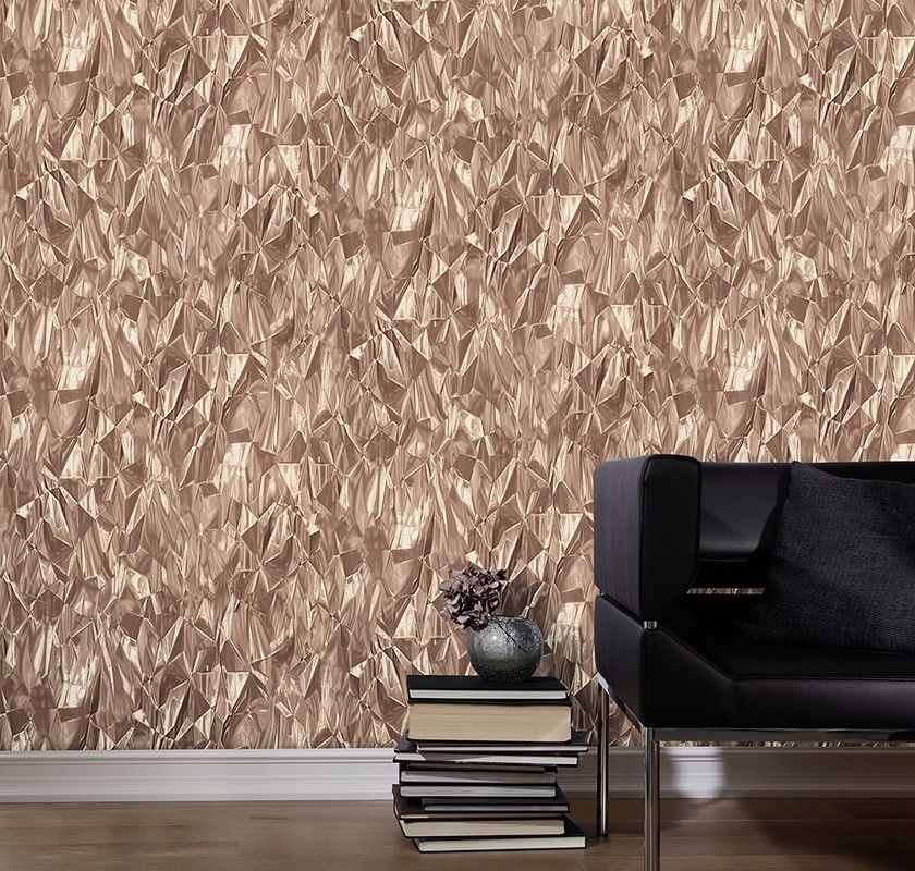 3d Effect Crushed Crystal Geometric Modern Wallpaper - 3d Tapete Weiß Grau - HD Wallpaper 