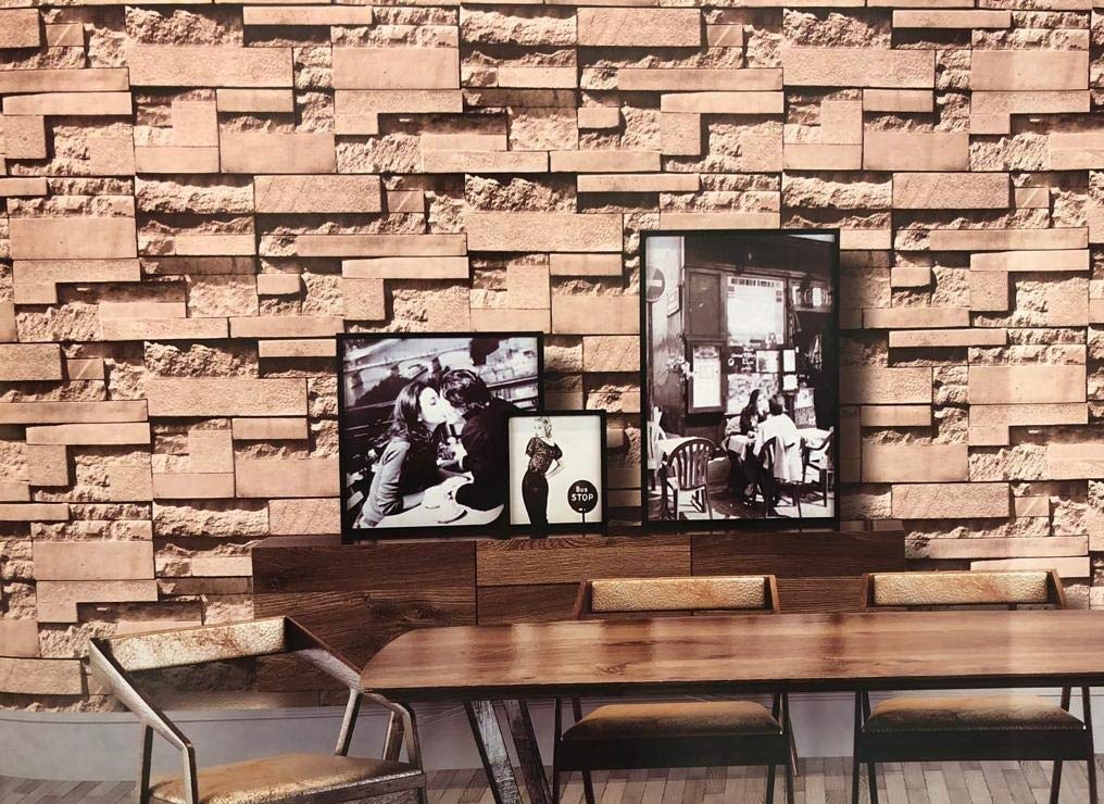 Fab Walls 3d Effect Real Looking Stone Effect Wallpaper - Wall - HD Wallpaper 