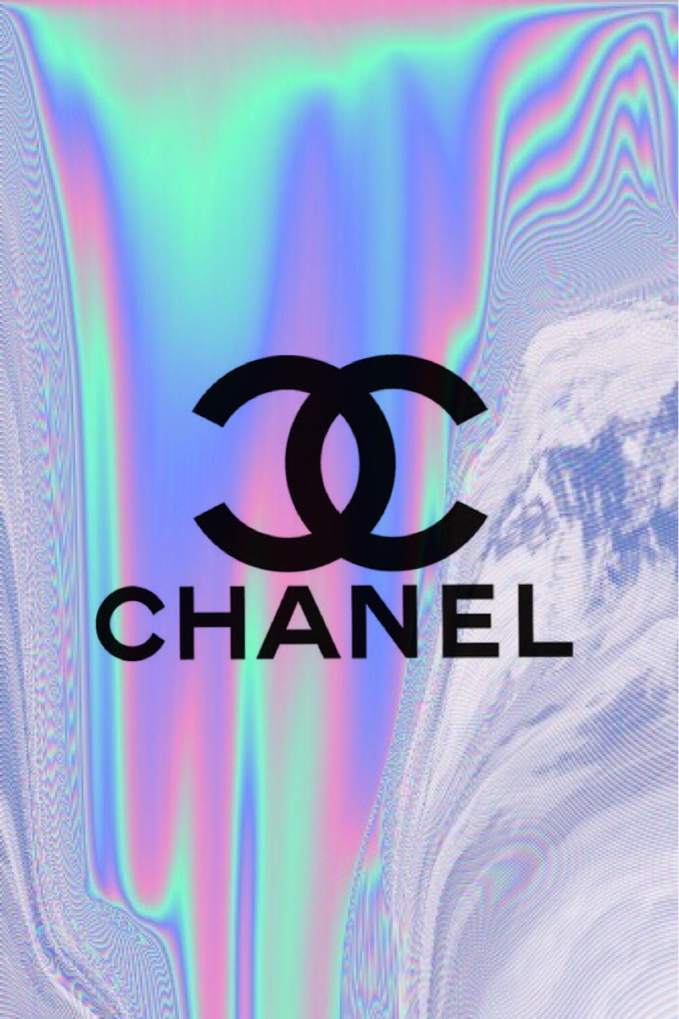 Holographic Wallpaper - Holographic Chanel - HD Wallpaper 