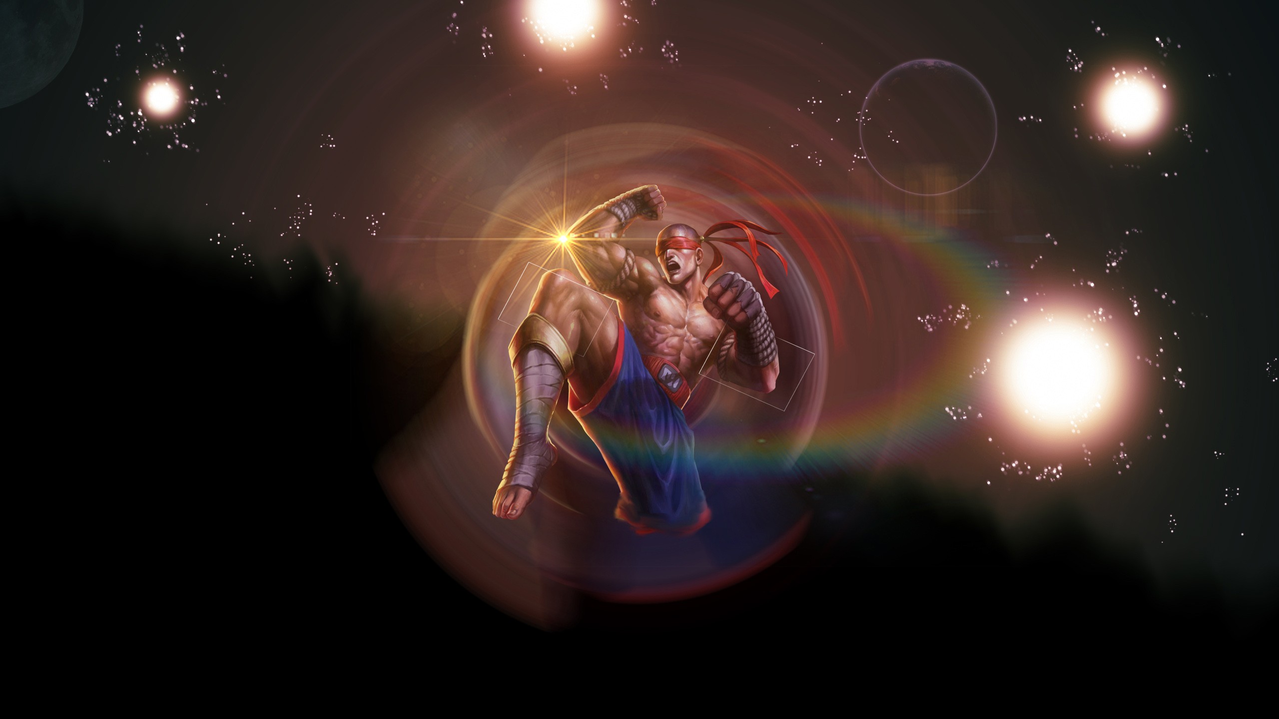 Muay Thai Lee Sin By Icehans Hd Wallpaper Fan Art Artwork - Muay Thai Lee Sin Background - HD Wallpaper 