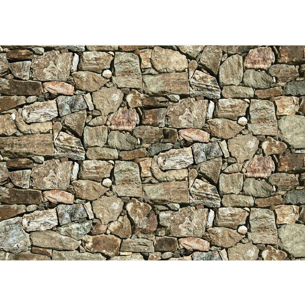 1 Photo Wallpaper Stone Brick Effect Stone Stones Wall - Steinmauer - HD Wallpaper 