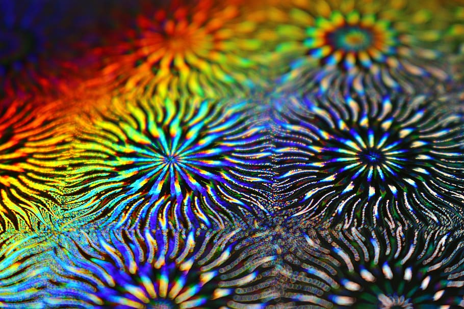 Construction Paper, Iridescent, Photo Paper, Hologram, - Psychedelic Coral Reef - HD Wallpaper 
