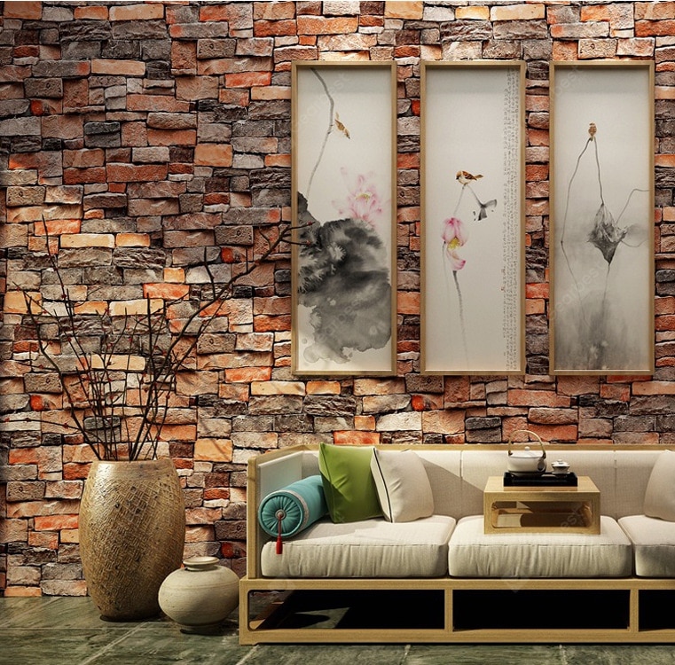 Deco Papier Peint Brique - HD Wallpaper 