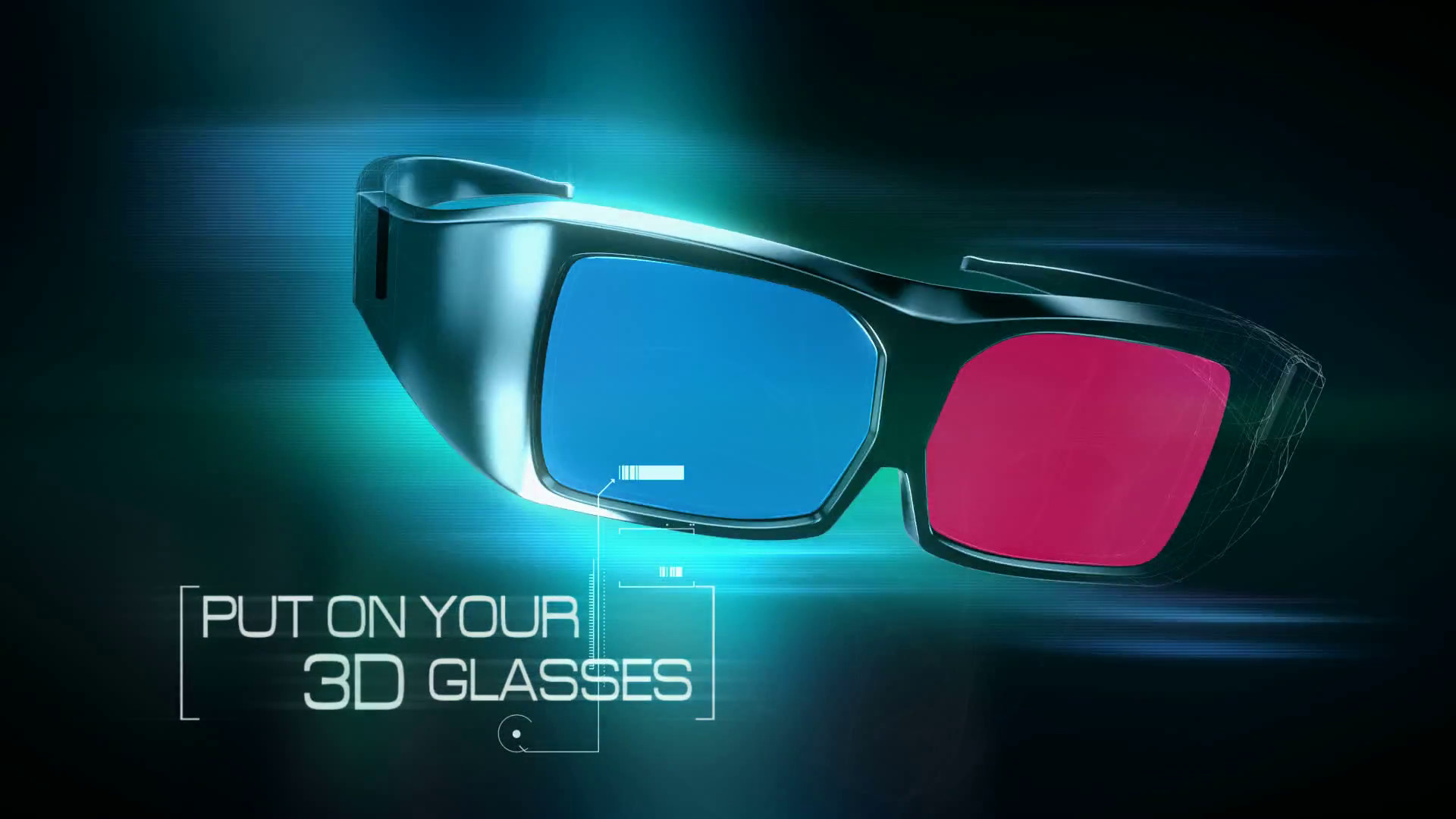 1920x1080, 3d Anaglyph Glasses Animation - Reflection - HD Wallpaper 