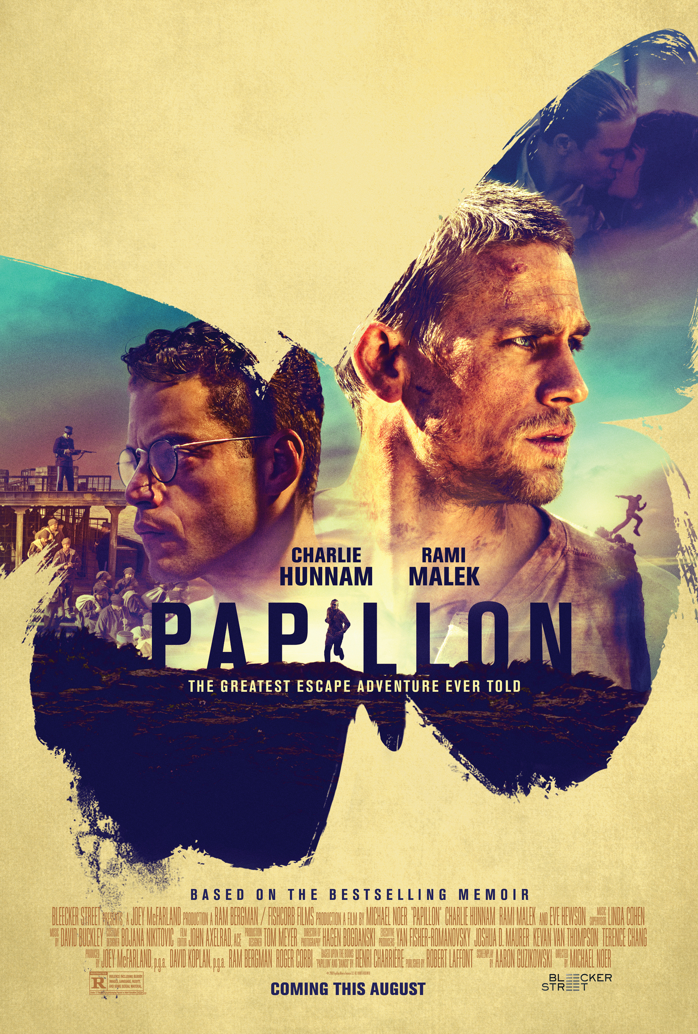 Papillon 2018 Movie Poster - HD Wallpaper 