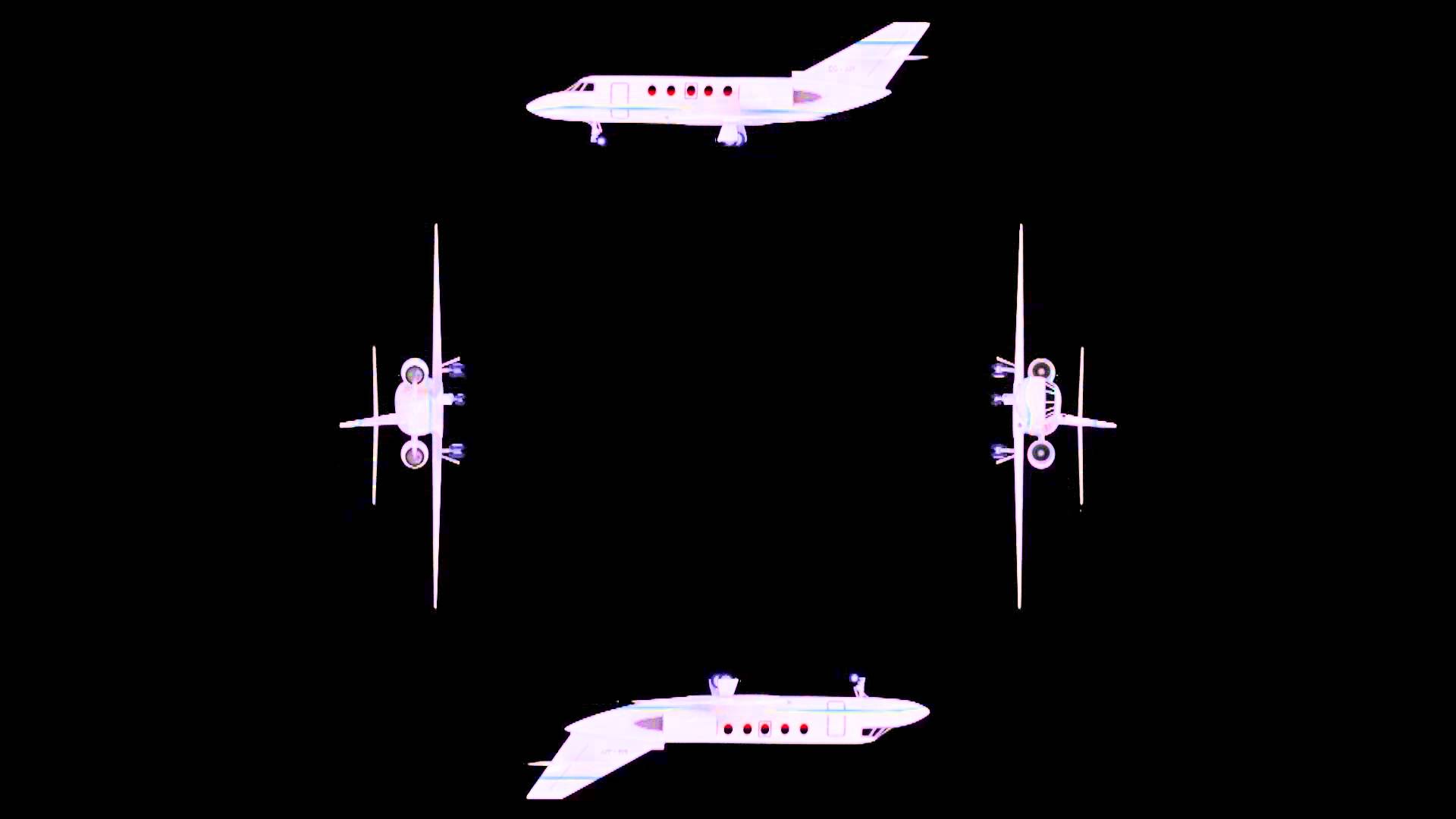 3d Holographic Wallpaper - Airplane 3 D Hologram - HD Wallpaper 