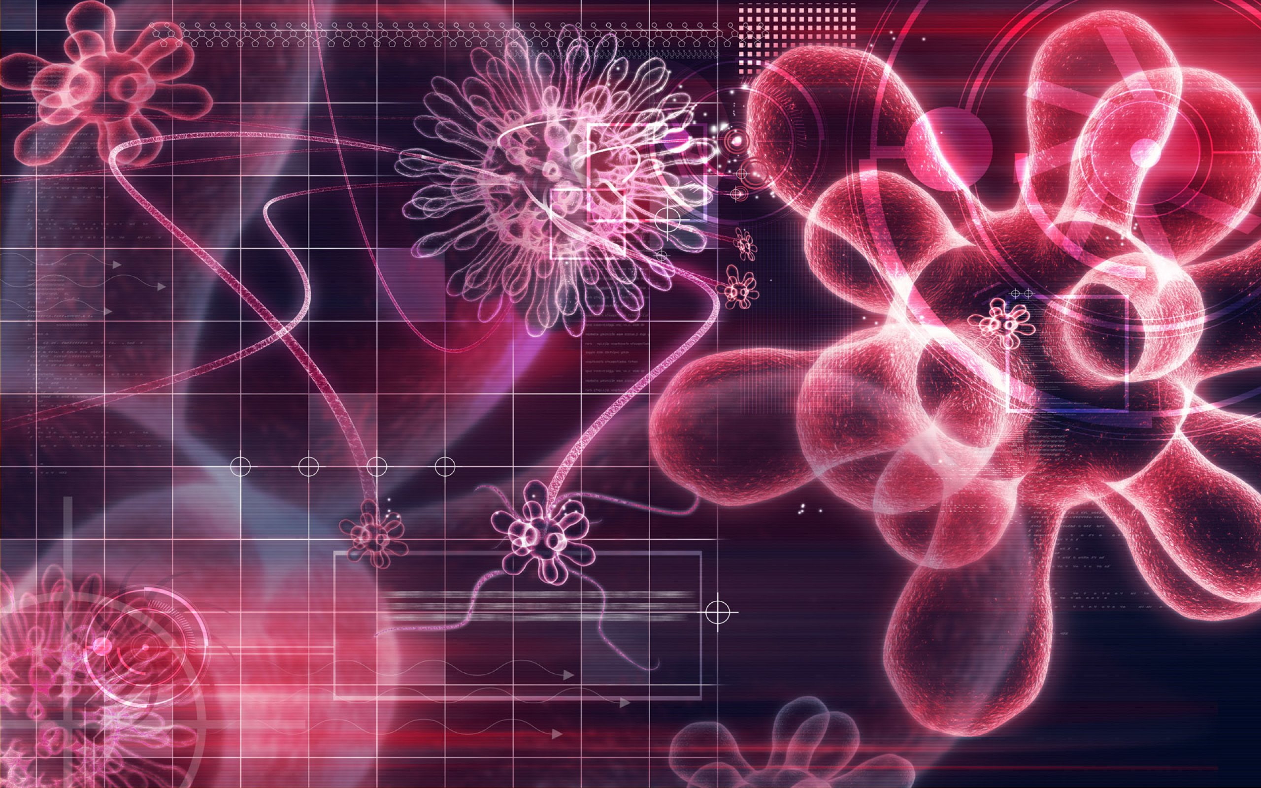 Virus Background For Powerpoint - HD Wallpaper 