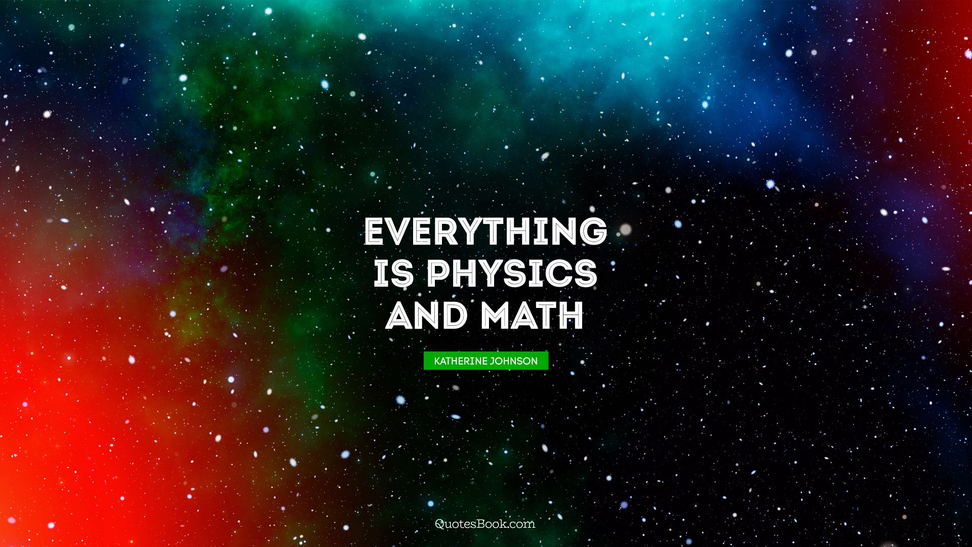 Everything Is Physics And Math - Math Katherine Johnson Quotes - HD Wallpaper 