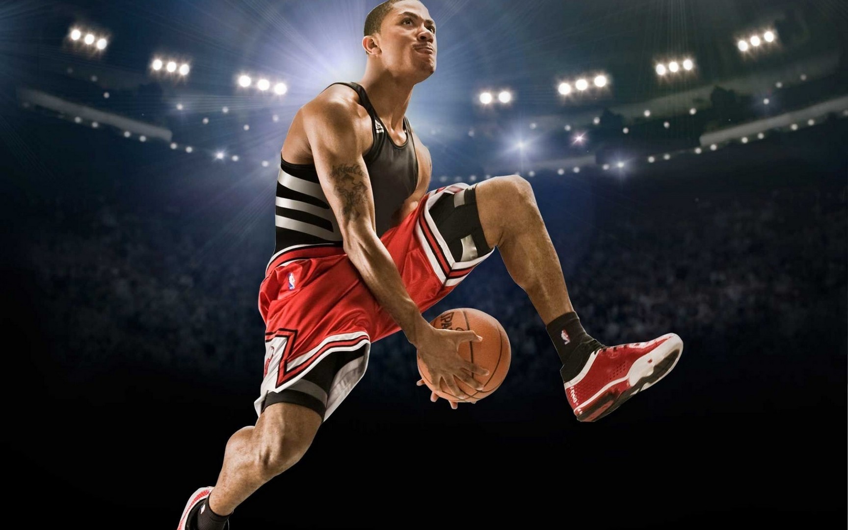 Derrick Rose Between The Legs Dunk - HD Wallpaper 