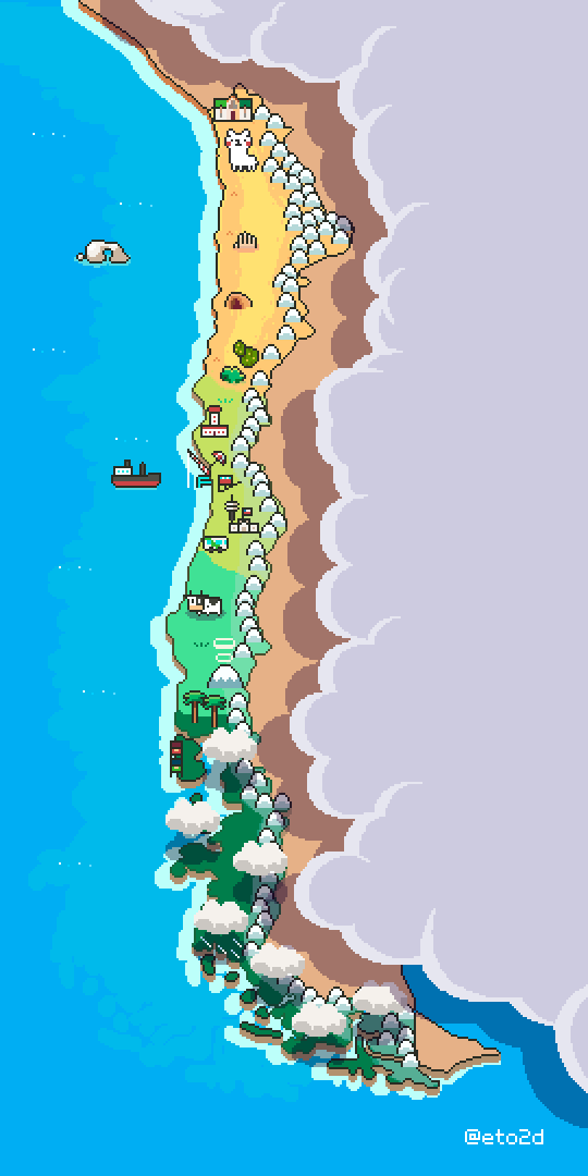 Chile Pixelart On Behance Wallpaper Wp4004327 - Chile Pixel Art - HD Wallpaper 