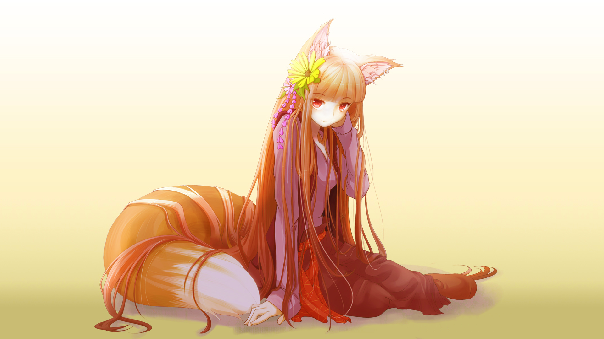 Spice And Wolf - Spice And Wolf Holo Tail - HD Wallpaper 