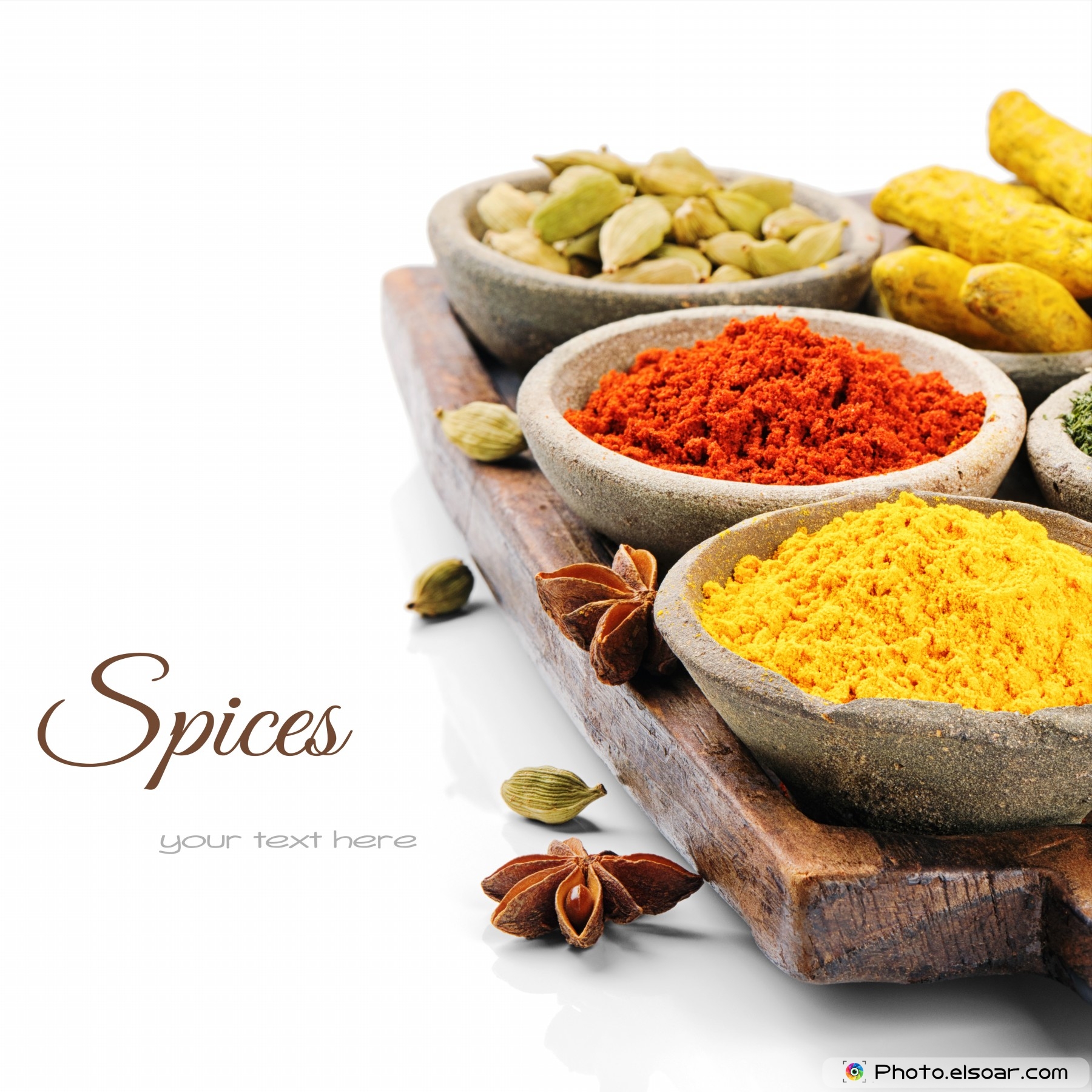 Colorful Mix Of Spices - Indian Food Hd - 1800x1800 Wallpaper 