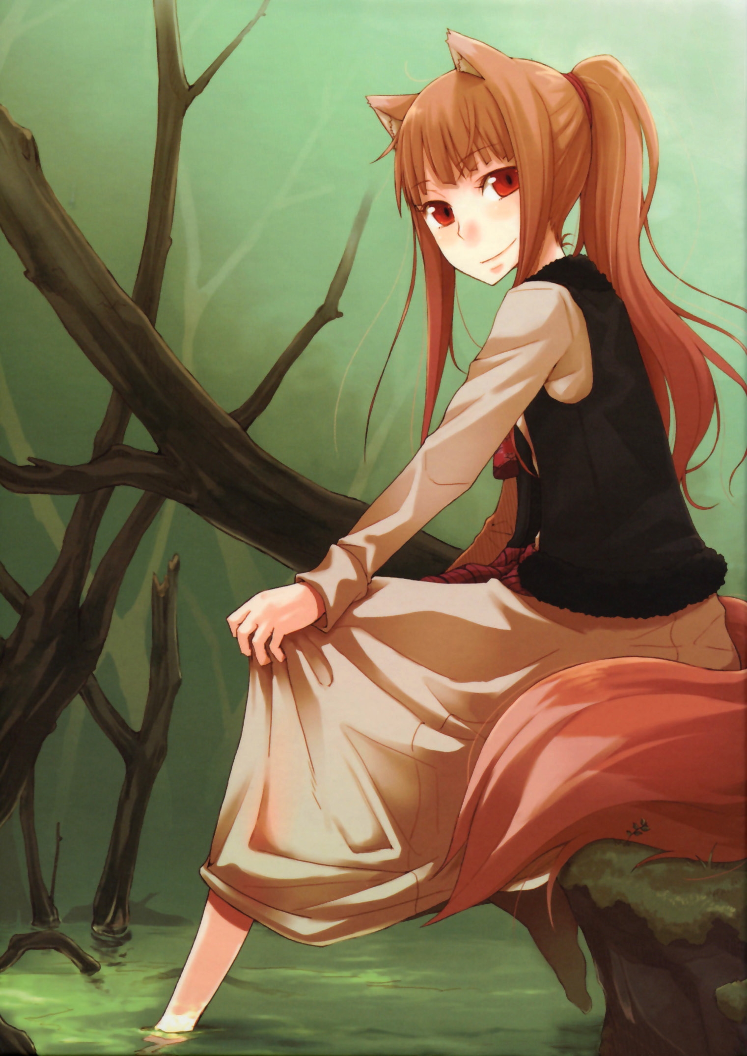 Ayakura Juu Horo Spice And Wolf Wallpaper Female Horo The Wise Wolf 1521x2150 Wallpaper Teahub Io