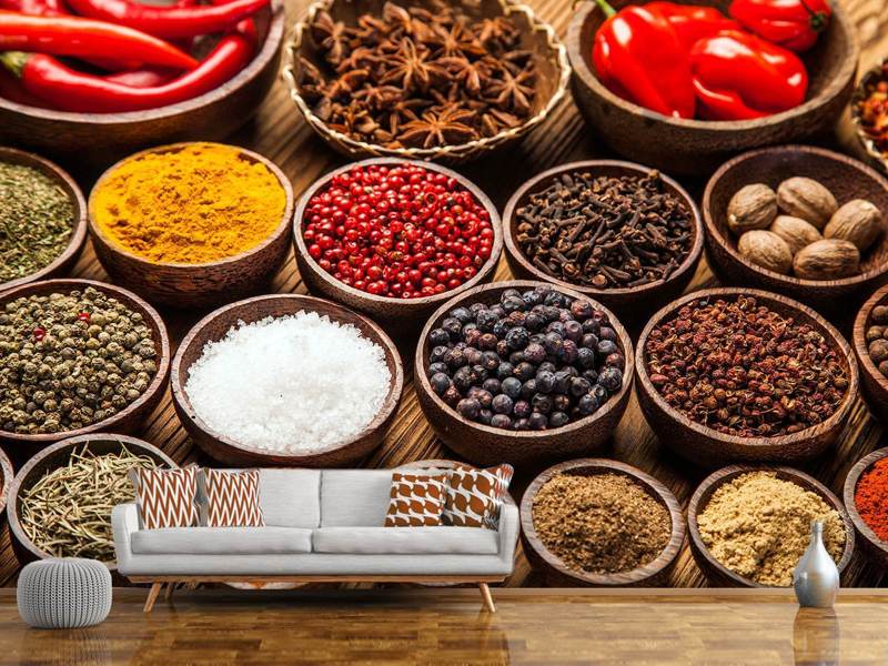 Photo Wallpaper Hot Spices - Scharfe Gewürze - HD Wallpaper 