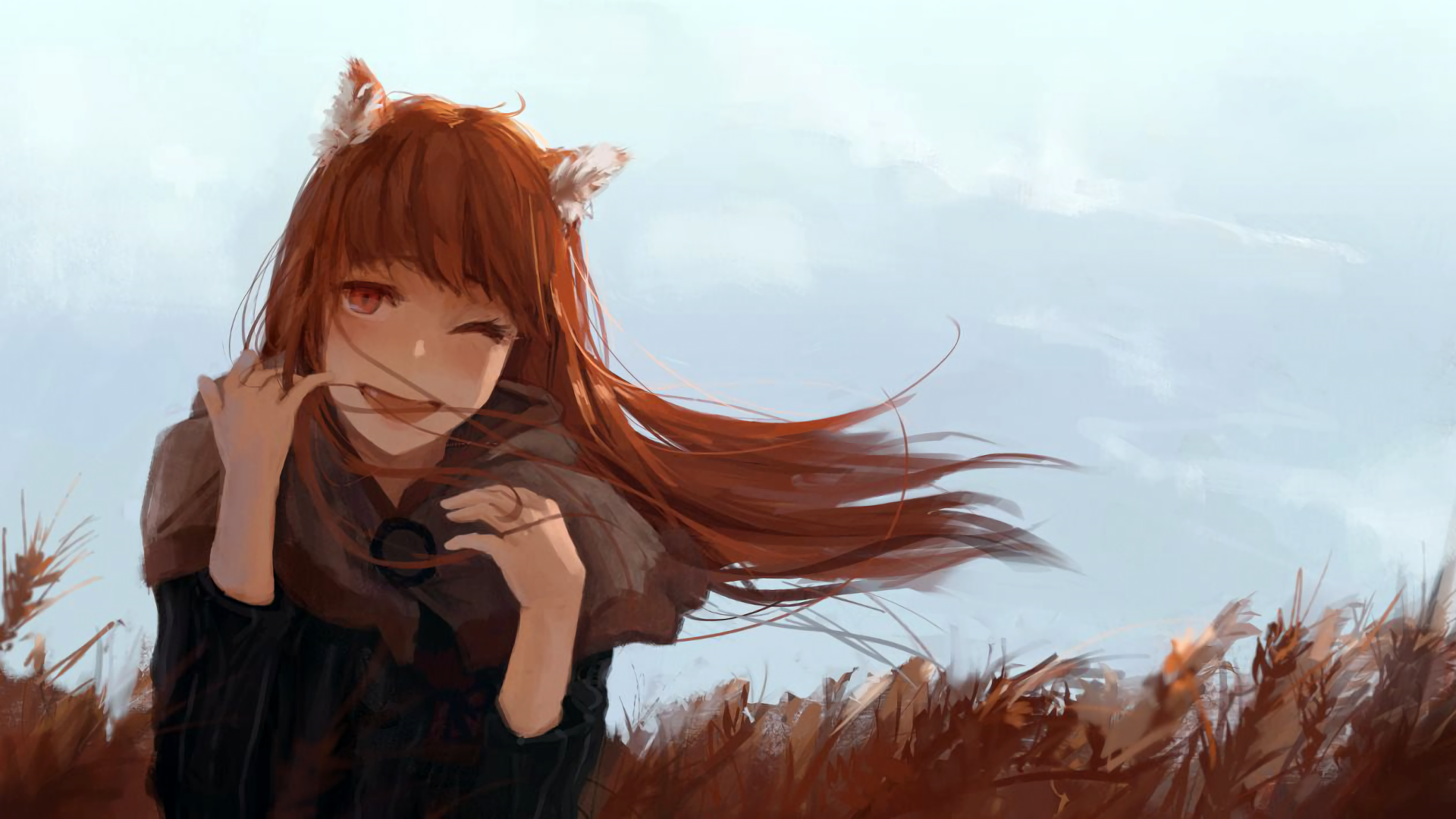 Cute Holo Anime - HD Wallpaper 