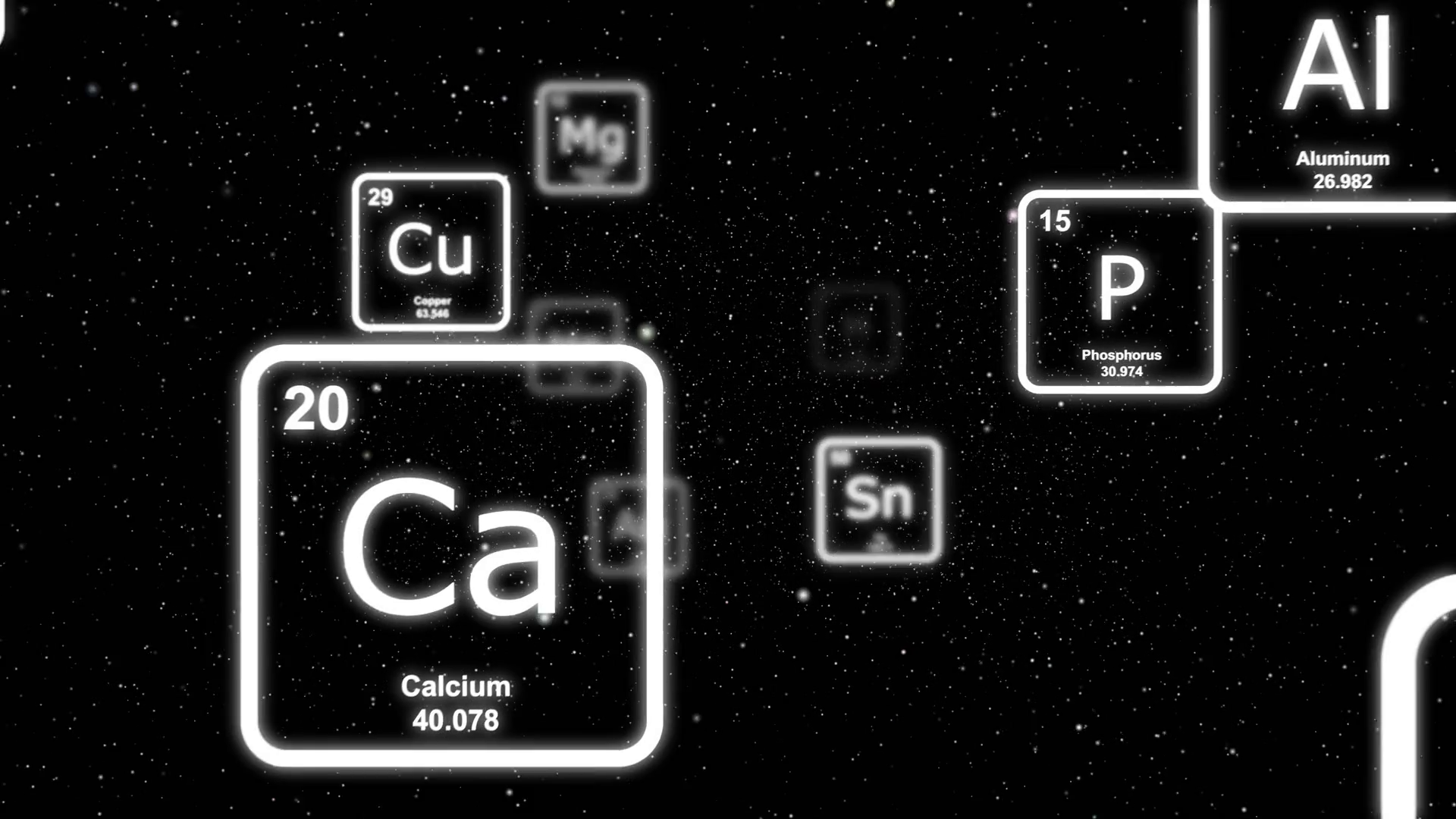Periodic Table Elements Black Background - HD Wallpaper 