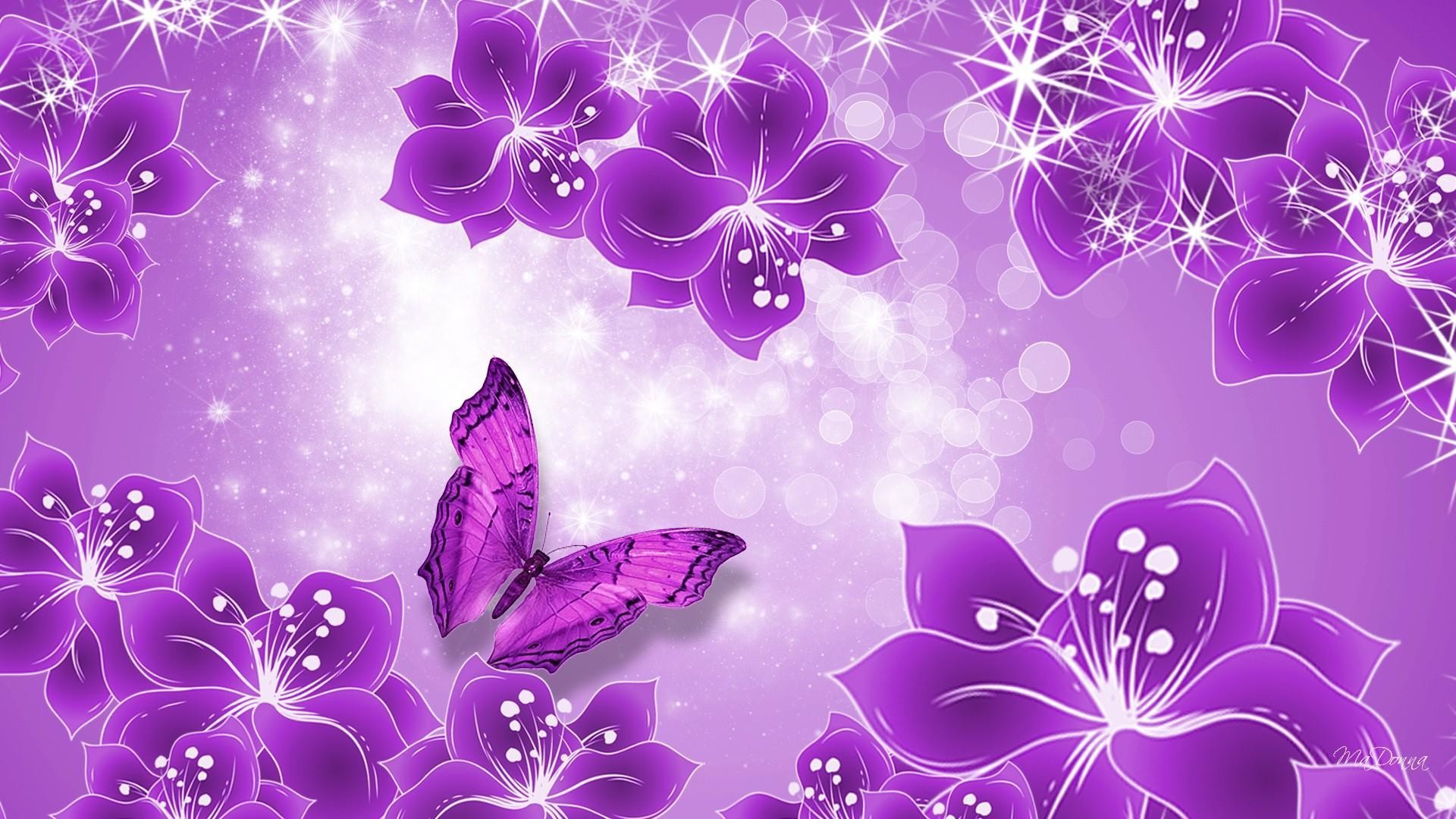 Data-src - Purple Butterfly Background - HD Wallpaper 