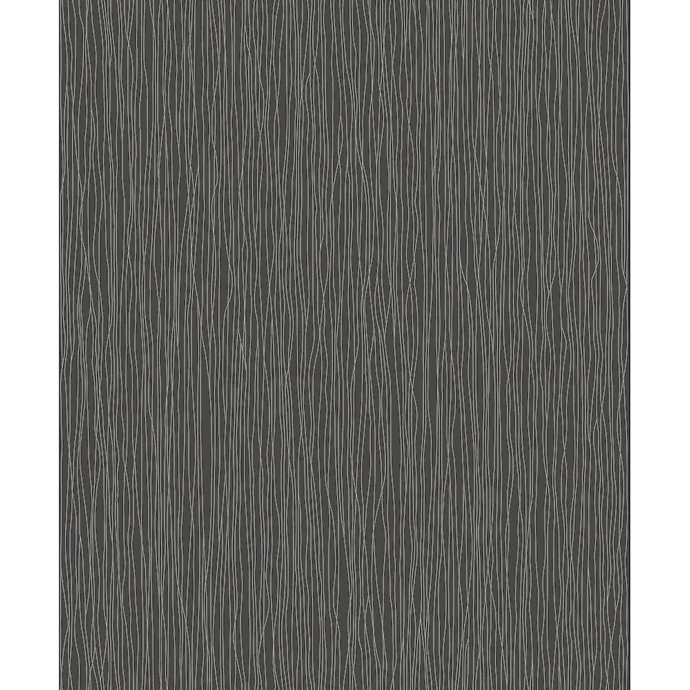 Rasch Trendspots Designer Black Silver Glitter Striped - Monochrome - HD Wallpaper 