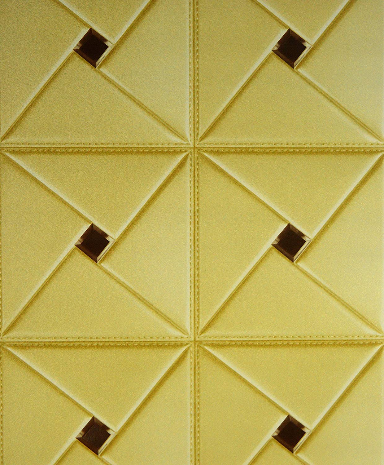 Vonzo Golden 3d Effect Wallpaper For Home And Kitchen - Triangle - HD Wallpaper 