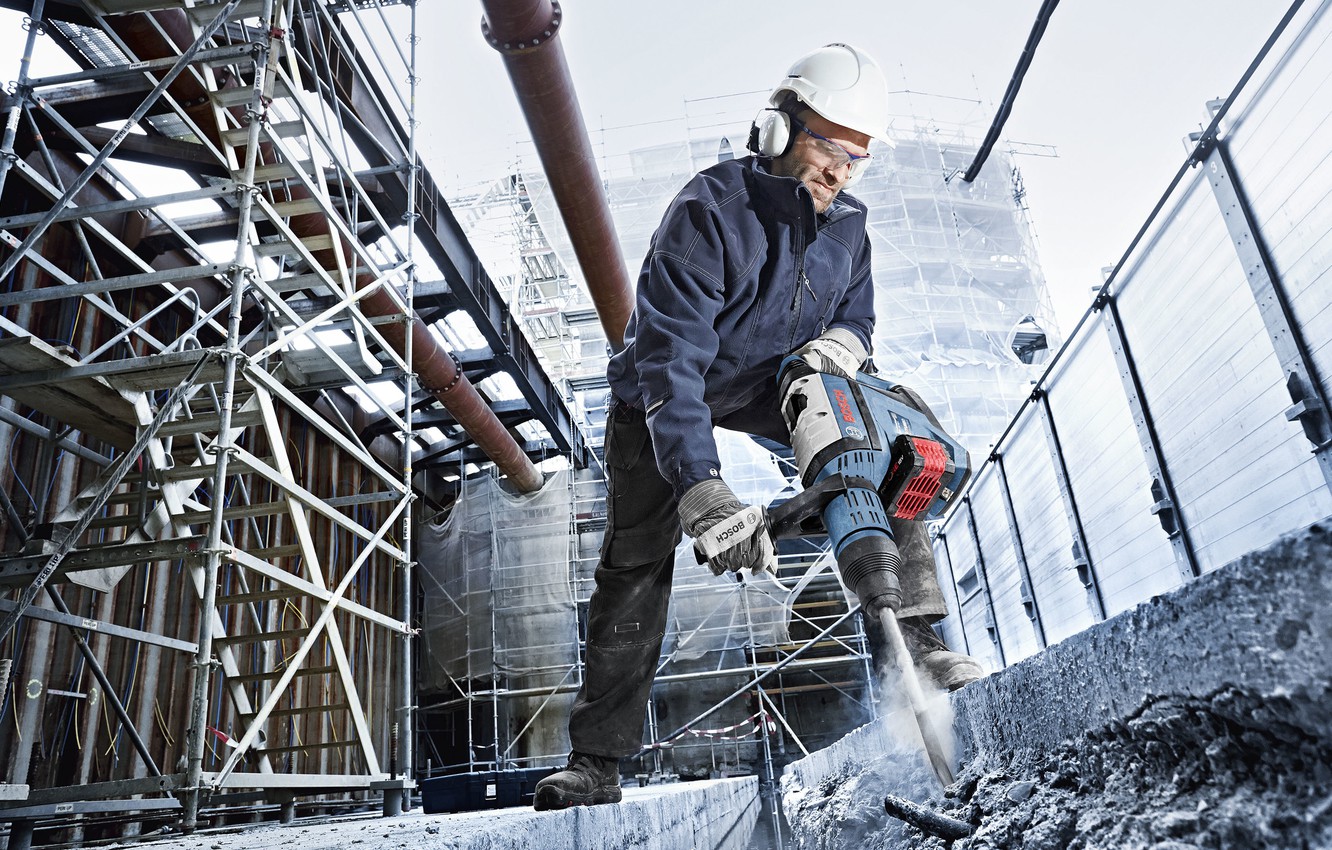 Photo Wallpaper Bosch, Cordless Tools, Cordless Hammer - Hammer Drill - HD Wallpaper 