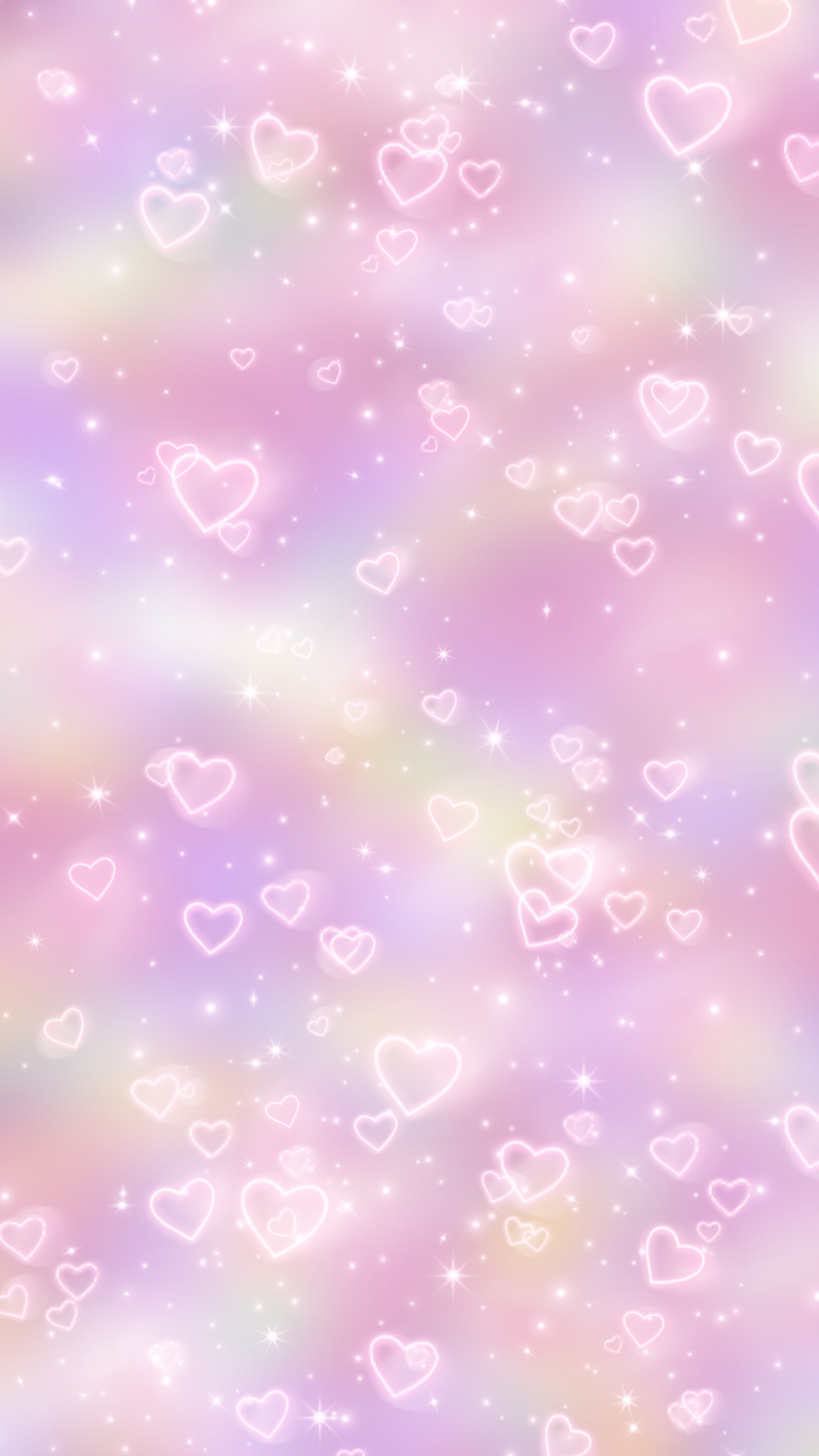 freetoedit #pink #background #heart #love #wallpaper - Aurora - 1629x2896  Wallpaper 