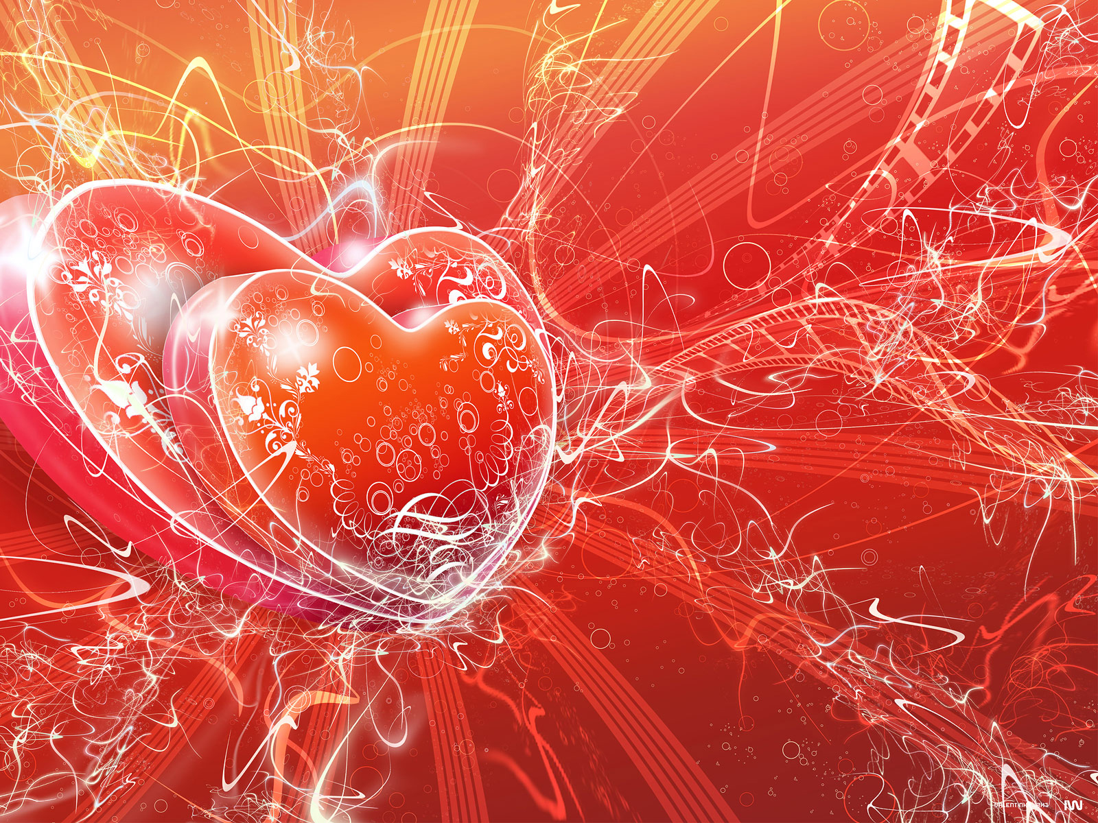 Heart, Red Wallpapers For Desktop - Desktop Background Heart Designs - HD Wallpaper 