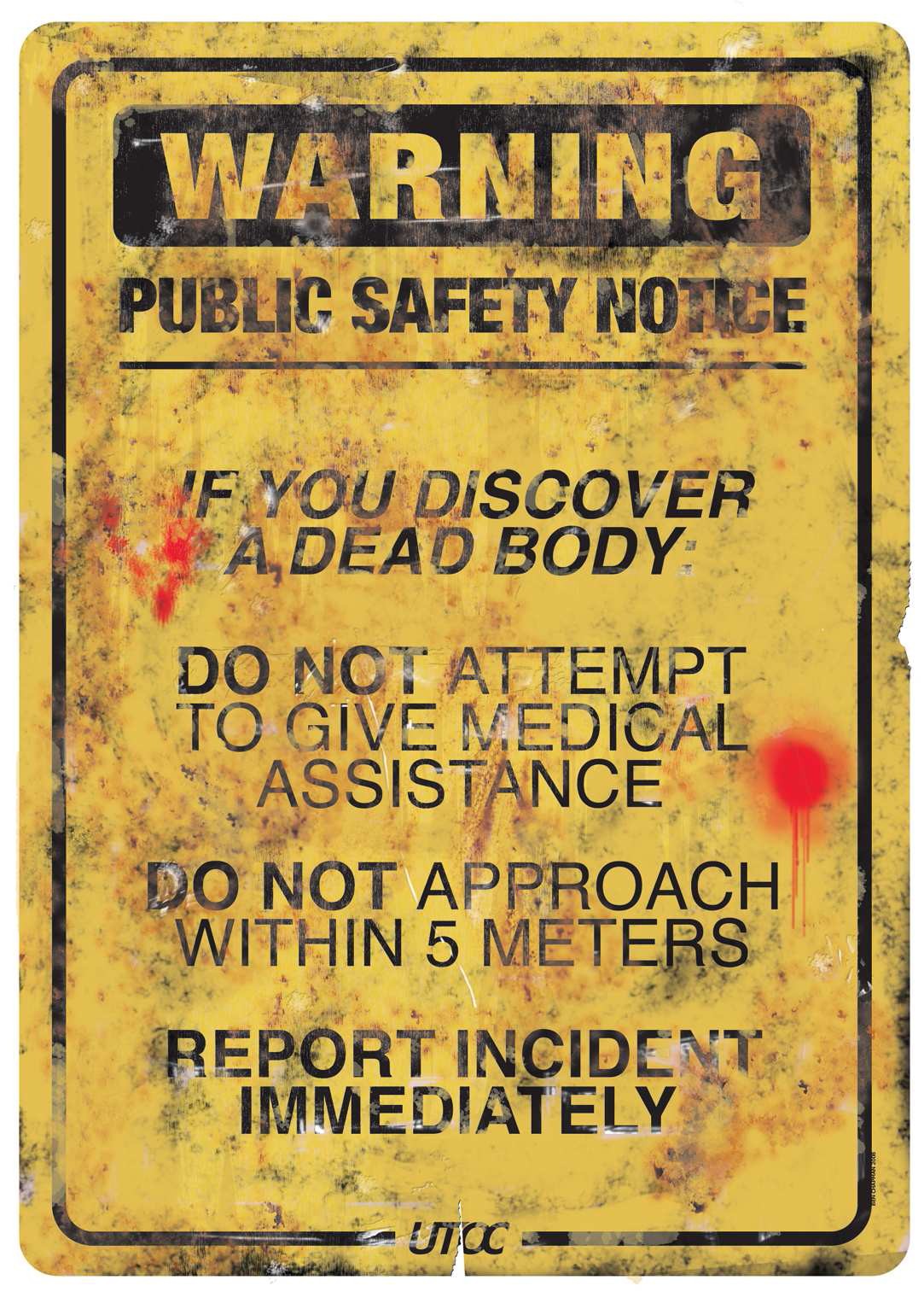 Art Wallpaper Sci-fi Cyberpunk Zombie Infection Public - Post Apocalyptic Signs - HD Wallpaper 