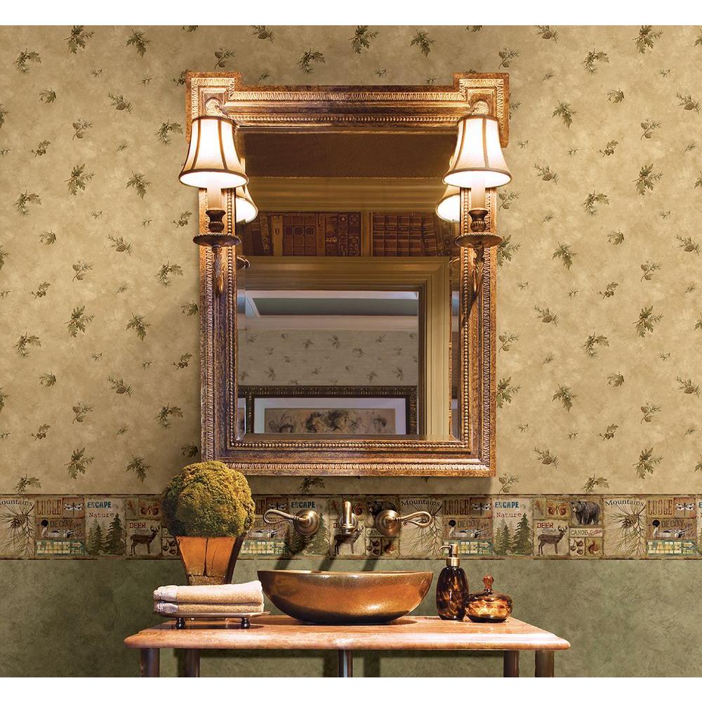 Chesapeake Attitash Deer Camp Wallpaper Border Tll - HD Wallpaper 